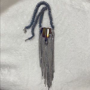 Sterling Silver & Stone Necklace